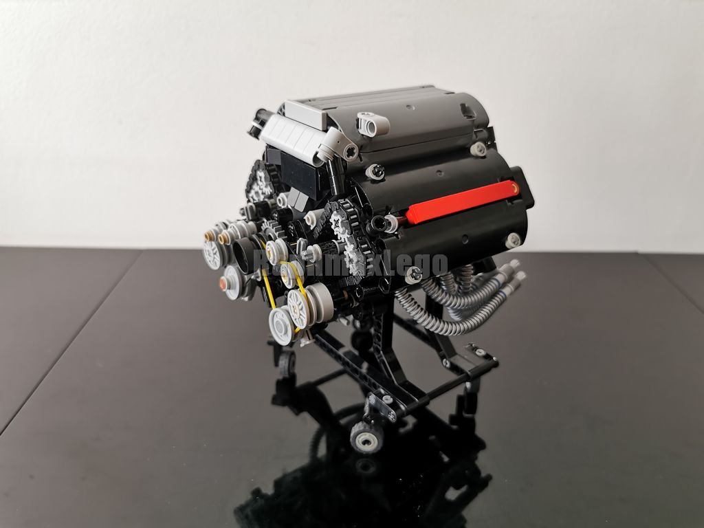 Moteur V8 32 soupapes en Lego Technic, Engine 32 valve, Construction en  briques