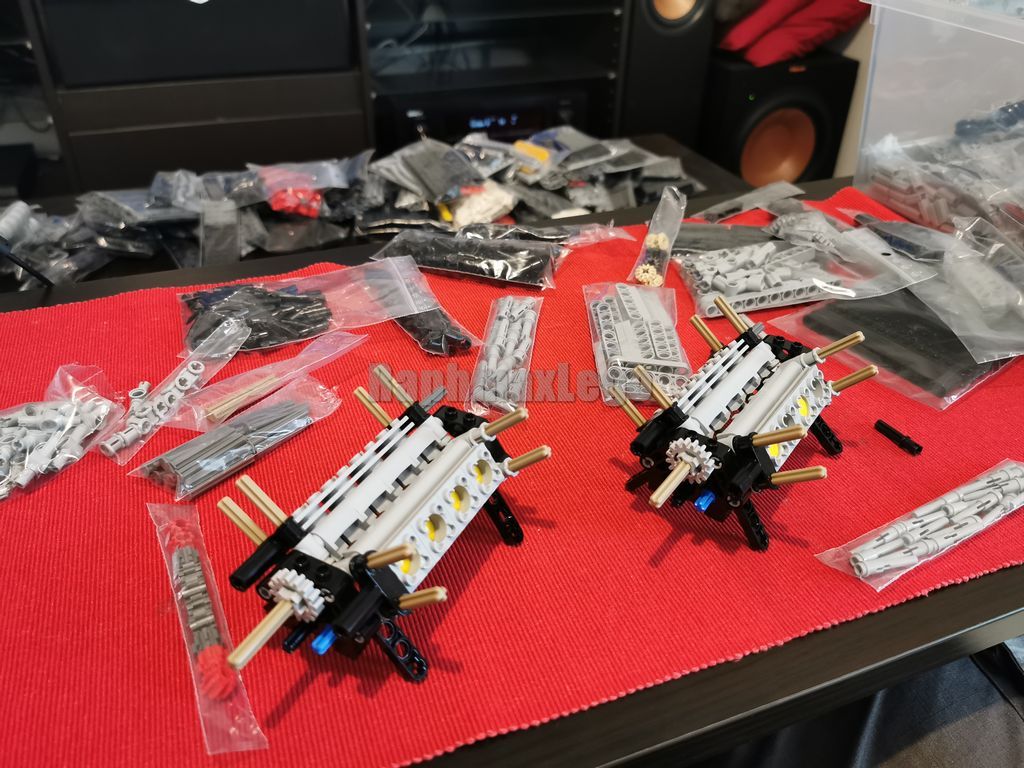 Moteur V8 32 soupapes en Lego Technic, Engine 32 valve